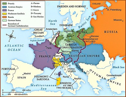 Europa nach dem Wiener Kongress