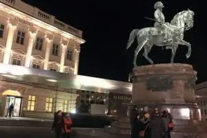 Vienna by night: Albertina