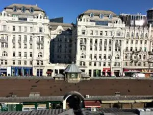 Vienna apartment rental: view on Naschmarkt