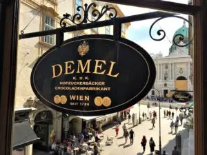 Demel Vienna sign