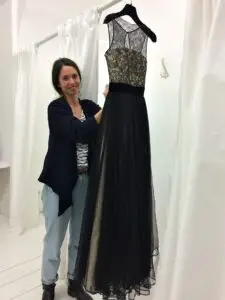 Shopping in Vienna: evening dress shop