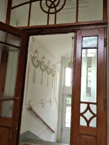 Otto Wagner church and hospital: interiors of hospital