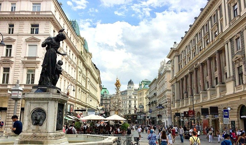 Vienna districts: Graben in first district