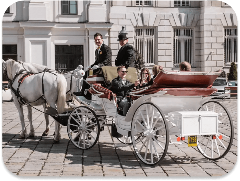 Take a Porcelain Ride through Vienna's Prater or Horse-Drawn Carriage Ride through Vienna’s Streets