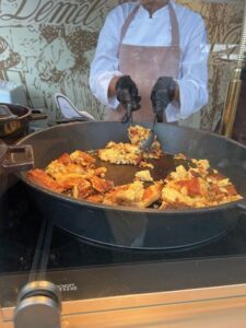 Kaiserschmarrn in large pan