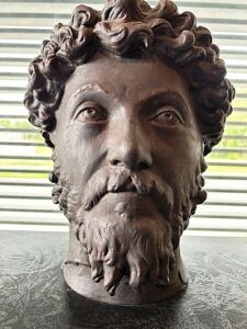 Marcus Aurelius, bust, Carnuntum, Austria